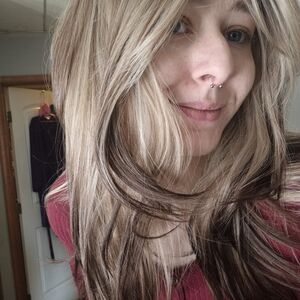 Stylish Blonde and Brown Real Hair Wig